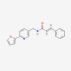 molecular formula C19H16N2O2 B2691637 N-((6-(furan-2-yl)pyridin-3-yl)methyl)cinnamamide CAS No. 2035001-32-0
