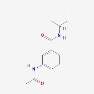 3-(acetylamino)-N-(sec-butyl)benzamide