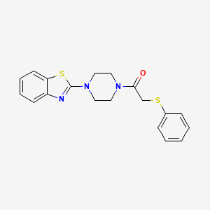 2-{4-[(Phenylthio)acetyl]piperazin-1-yl}-1,3-benzothiazole