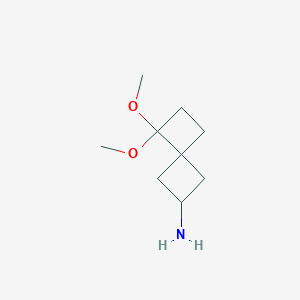 7,7-Dimethoxyspiro[3.3]heptan-2-amine