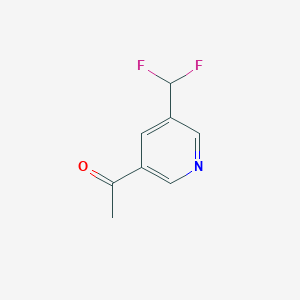 1-(5-(Difluoromethyl)pyridin-3-yl)ethanone