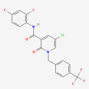 5-Chloro-N-(2,4-difluorophenyl)-2-oxo-1-(4-(trifluoromethyl)benzyl)-1,2-dihydro-3-pyridinecarboxamide