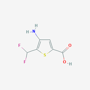 B2691682 4-Amino-5-(difluoromethyl)thiophene-2-carboxylic acid CAS No. 2248396-58-7