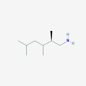 (2R)-2,3,5-Trimethylhexan-1-amine