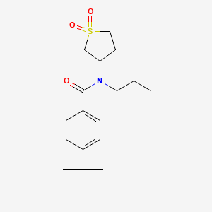 molecular formula C19H29NO3S B2691717 4-(tert-butyl)-N-(1,1-dioxidotetrahydrothiophen-3-yl)-N-isobutylbenzamide CAS No. 898424-96-9