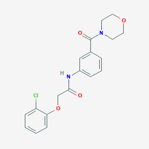 molecular formula C19H19ClN2O4 B269172 2-(2-chlorophenoxy)-N-[3-(4-morpholinylcarbonyl)phenyl]acetamide 