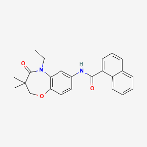 N-(5-ethyl-3,3-dimethyl-4-oxo-2,3,4,5-tetrahydrobenzo[b][1,4]oxazepin-7-yl)-1-naphthamide