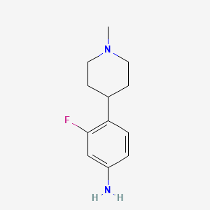 3-Fluoro-4-(1-methylpiperidin-4-yl)aniline