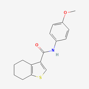 molecular formula C16H17NO2S B2691737 N-(4-methoxyphenyl)-4,5,6,7-tetrahydro-1-benzothiophene-3-carboxamide CAS No. 314250-82-3