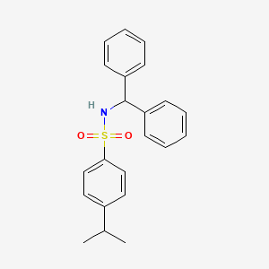 N-(diphenylmethyl)-4-(propan-2-yl)benzene-1-sulfonamide