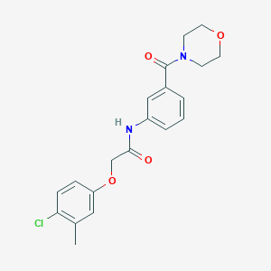 molecular formula C20H21ClN2O4 B269176 2-(4-chloro-3-methylphenoxy)-N-[3-(4-morpholinylcarbonyl)phenyl]acetamide 