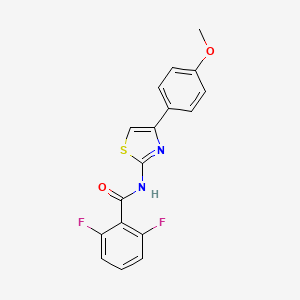 molecular formula C17H12F2N2O2S B2691760 2,6-difluoro-N-[4-(4-methoxyphenyl)-1,3-thiazol-2-yl]benzamide CAS No. 325988-71-4