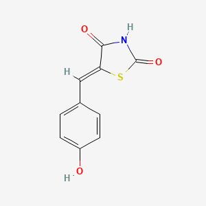 molecular formula C10H7NO3S B2691765 5-(4-Hydroxybenzylidene)thiazolidine-2,4-dione CAS No. 154052-92-3