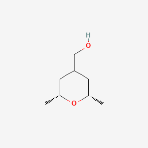 molecular formula C8H16O2 B2691767 [(2R,4R,6S)-2,6-dimethyloxan-4-yl]methanol CAS No. 942144-50-5