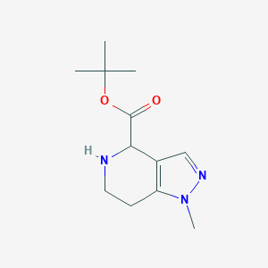 molecular formula C12H19N3O2 B2691772 Tert-butyl 1-methyl-4,5,6,7-tetrahydropyrazolo[4,3-c]pyridine-4-carboxylate CAS No. 2287265-77-2