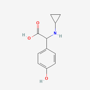 2-(Cyclopropylamino)-2-(4-hydroxyphenyl)acetic acid