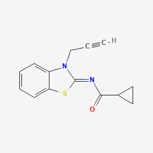 (Z)-N-(3-(prop-2-yn-1-yl)benzo[d]thiazol-2(3H)-ylidene)cyclopropanecarboxamide