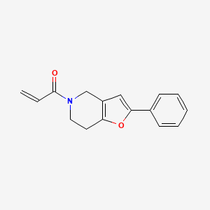 molecular formula C16H15NO2 B2691802 1-(2-Phenyl-6,7-dihydro-4H-furo[3,2-c]pyridin-5-yl)prop-2-en-1-one CAS No. 2308229-95-8