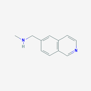 molecular formula C11H12N2 B2691807 [(Isoquinolin-6-yl)methyl](methyl)amine CAS No. 1557341-87-3