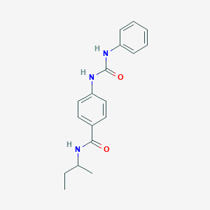 molecular formula C18H21N3O2 B269181 4-[(anilinocarbonyl)amino]-N-(sec-butyl)benzamide 