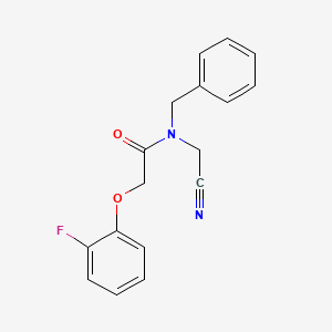 N-benzyl-N-(cyanomethyl)-2-(2-fluorophenoxy)acetamide