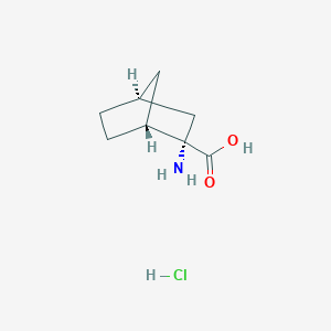 molecular formula C8H14ClNO2 B2691827 (1R,2S,4S)-2-氨基双环[2.2.1]庚烷-2-羧酸盐酸盐 CAS No. 1212176-69-6
