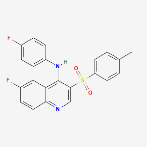 molecular formula C22H16F2N2O2S B2691836 6-fluoro-N-(4-fluorophenyl)-3-tosylquinolin-4-amine CAS No. 899993-80-7