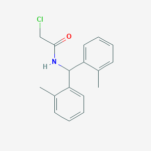molecular formula C17H18ClNO B2691838 N-[Bis(2-methylphenyl)methyl]-2-chloroacetamide CAS No. 2411304-75-9