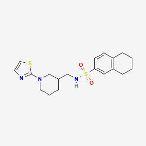 N-((1-(thiazol-2-yl)piperidin-3-yl)methyl)-5,6,7,8-tetrahydronaphthalene-2-sulfonamide