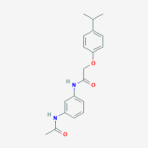 molecular formula C19H22N2O3 B269184 N-[3-(acetylamino)phenyl]-2-(4-isopropylphenoxy)acetamide 
