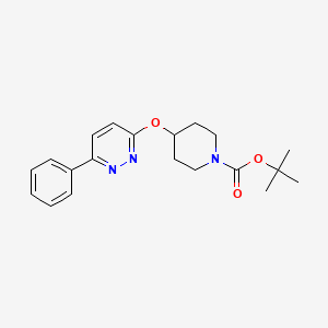 molecular formula C20H25N3O3 B2691854 Tert-butyl 4-(6-phenylpyridazin-3-yl)oxypiperidine-1-carboxylate CAS No. 2379985-26-7