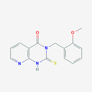 molecular formula C15H13N3O2S B2691858 3-(2-甲氧基苄基)-2-硫代-2,3-二氢吡啶并[2,3-d]嘧啶-4(1H)-酮 CAS No. 688793-15-9