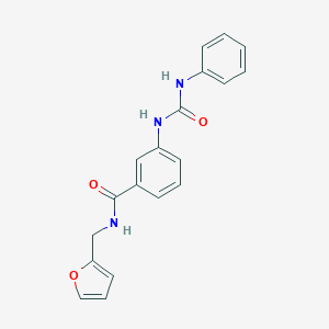 molecular formula C19H17N3O3 B269186 3-[(anilinocarbonyl)amino]-N-(2-furylmethyl)benzamide 