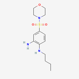 molecular formula C14H23N3O3S B2691864 1-N-butyl-4-(morpholine-4-sulfonyl)benzene-1,2-diamine CAS No. 721903-15-7