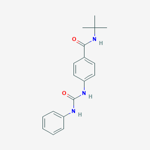 4-[(anilinocarbonyl)amino]-N-(tert-butyl)benzamide