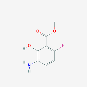 molecular formula C8H8FNO3 B2691873 Methyl 3-amino-6-fluoro-2-hydroxybenzoate CAS No. 1780909-97-8