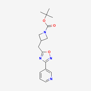 tert-Butyl 3-((3-(pyridin-3-yl)-1,2,4-oxadiazol-5-yl)methyl)azetidine-1-carboxylate