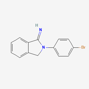 molecular formula C14H11BrN2 B2691883 2-(4-Bromophenyl)isoindolin-1-imine CAS No. 134517-80-9