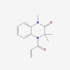 molecular formula C14H16N2O2 B2691892 1,3,3-Trimethyl-4-prop-2-enoylquinoxalin-2-one CAS No. 2361640-84-6
