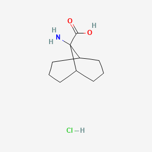 9-Aminobicyclo[3.3.1]nonane-9-carboxylic acid;hydrochloride