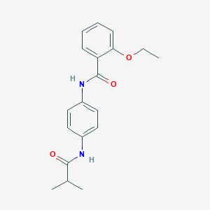 molecular formula C19H22N2O3 B269190 2-ethoxy-N-[4-(isobutyrylamino)phenyl]benzamide 