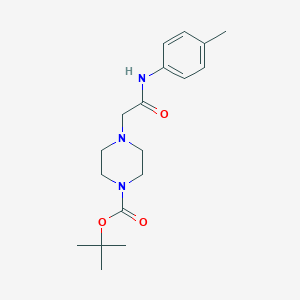 molecular formula C18H27N3O3 B2691922 tert-Butyl 4-{[(4-methylphenyl)carbamoyl]methyl}piperazine-1-carboxylate CAS No. 1401333-60-5