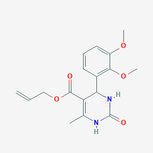 molecular formula C17H20N2O5 B2691927 Allyl 4-(2,3-dimethoxyphenyl)-6-methyl-2-oxo-1,2,3,4-tetrahydropyrimidine-5-carboxylate CAS No. 329066-21-9
