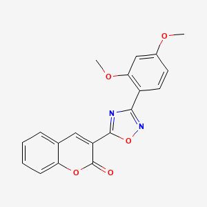 molecular formula C19H14N2O5 B2691933 3-[3-(2,4-二甲氧苯基)-1,2,4-噁二唑-5-基]-2H-香豆素-2-酮 CAS No. 931717-88-3