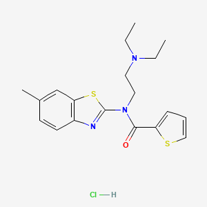 N-(2-(diethylamino)ethyl)-N-(6-methylbenzo[d]thiazol-2-yl)thiophene-2-carboxamide hydrochloride