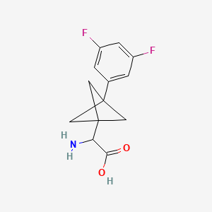 2-Amino-2-[3-(3,5-difluorophenyl)-1-bicyclo[1.1.1]pentanyl]acetic acid
