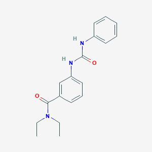 molecular formula C18H21N3O2 B269195 3-[(anilinocarbonyl)amino]-N,N-diethylbenzamide 