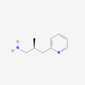 (2S)-2-Methyl-3-pyridin-2-ylpropan-1-amine