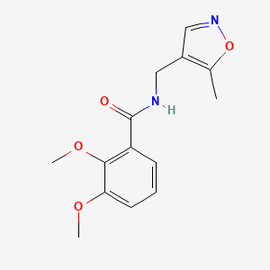 molecular formula C14H16N2O4 B2691976 2,3-dimethoxy-N-((5-methylisoxazol-4-yl)methyl)benzamide CAS No. 2034245-38-8