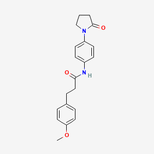 3-(4-methoxyphenyl)-N-[4-(2-oxopyrrolidin-1-yl)phenyl]propanamide